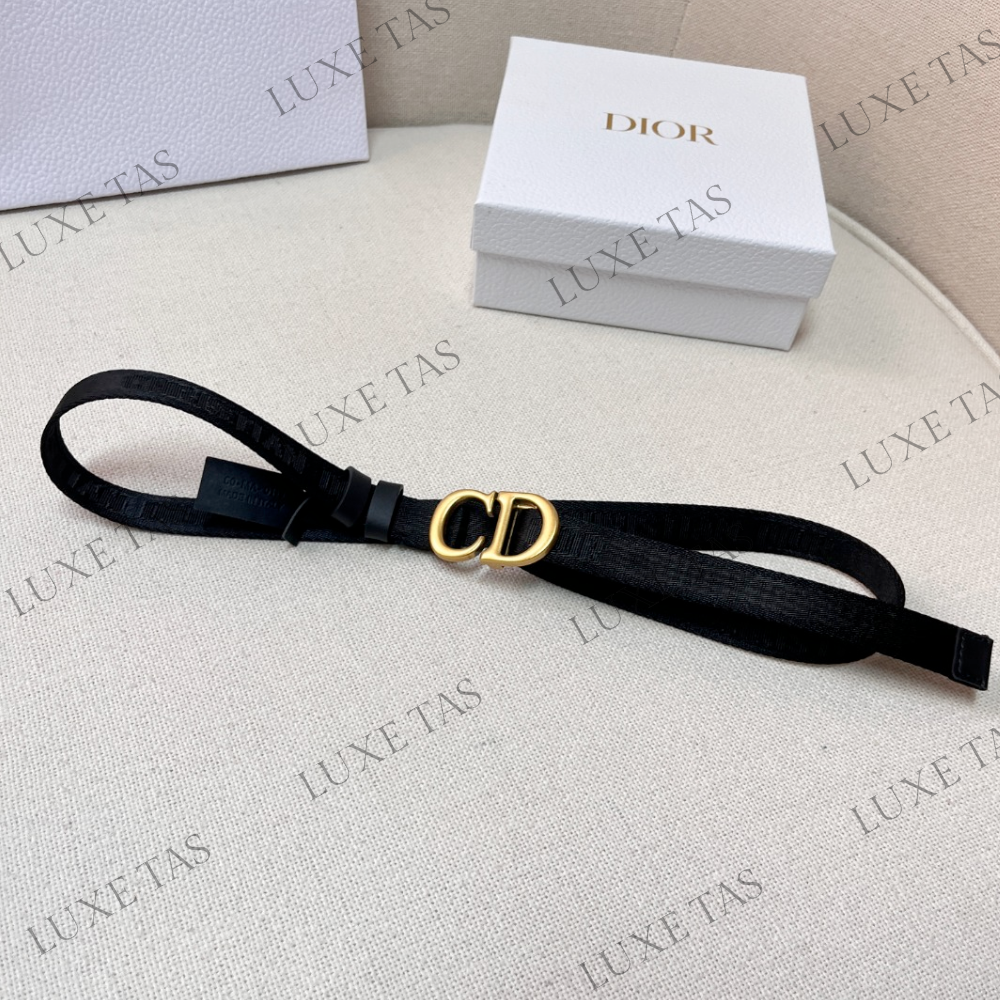 20mm Black Jacquard Saddle Belt
