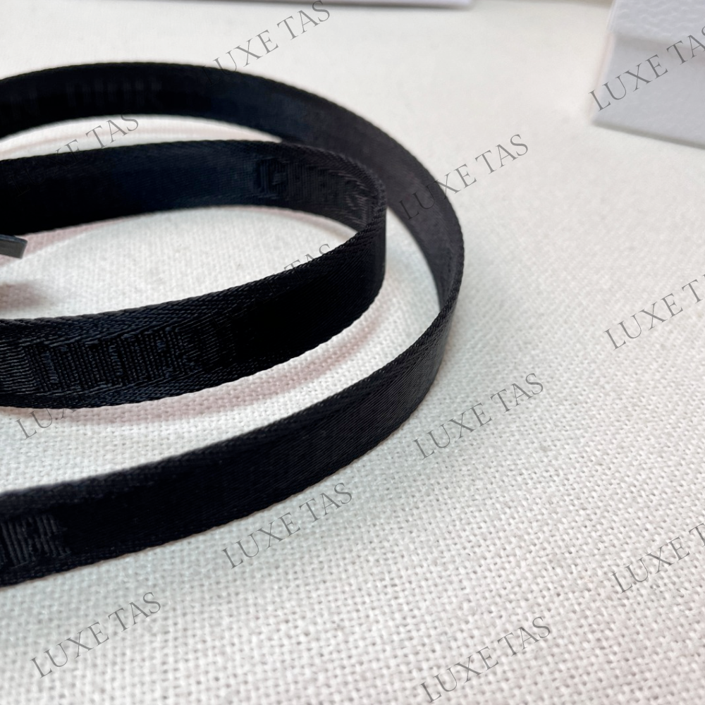 20mm Black Jacquard Saddle Belt