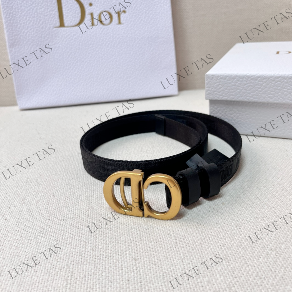 20mm Black Jacquard Saddle Belt