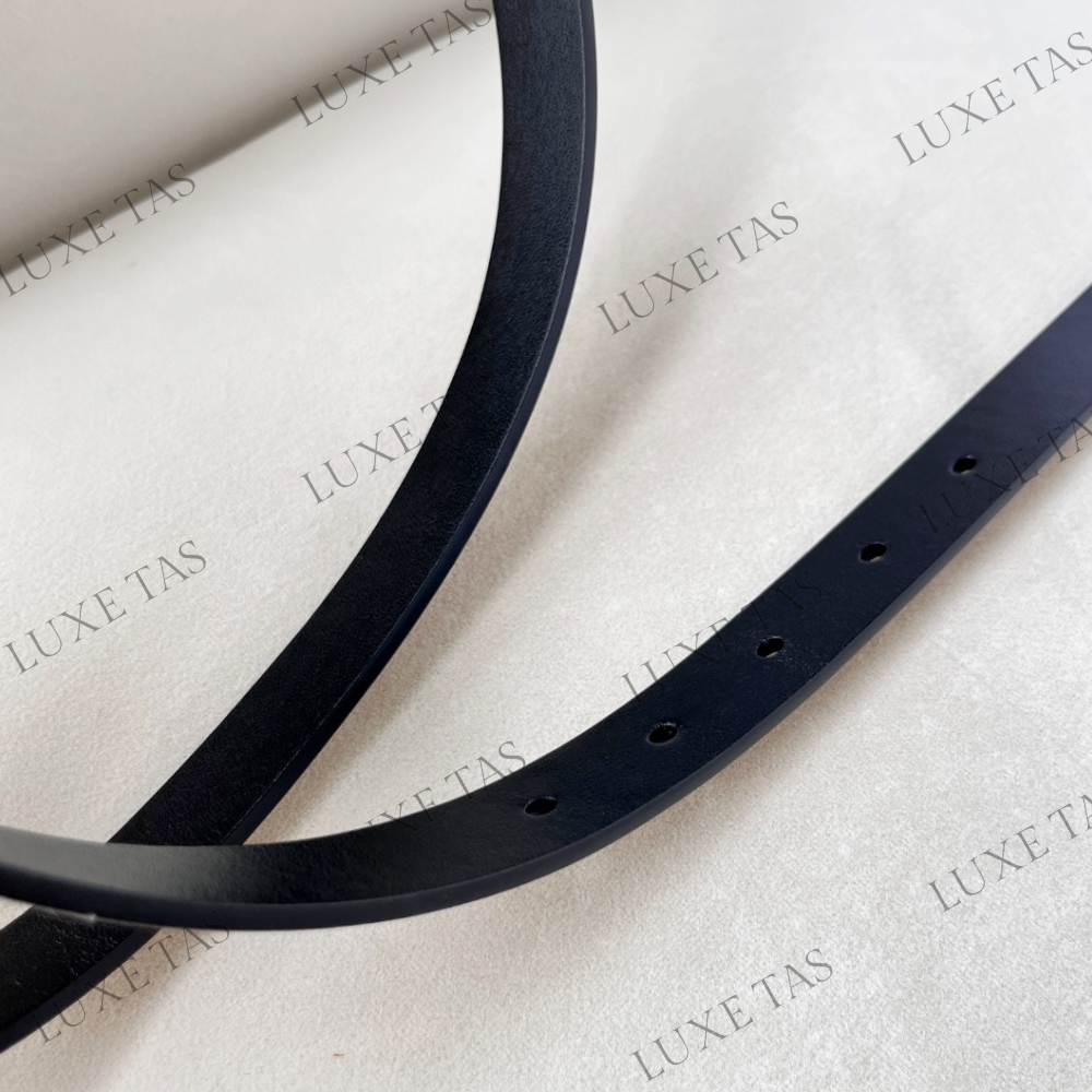 20mm Black and Latte 30 Montaigne Reversible Belt