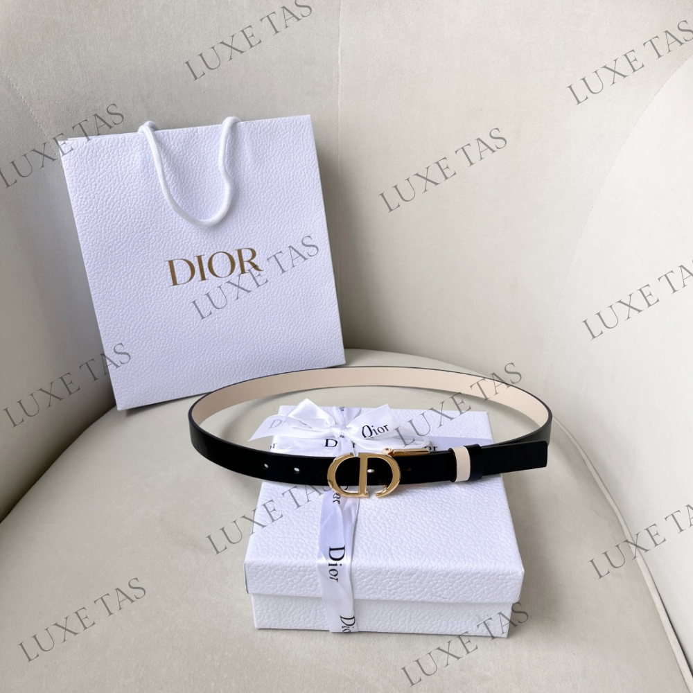 20mm Black and Latte 30 Montaigne Reversible Belt