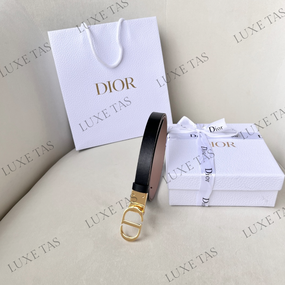 20mm Hazelnut and Black 30 Montaigne Reversible Belt