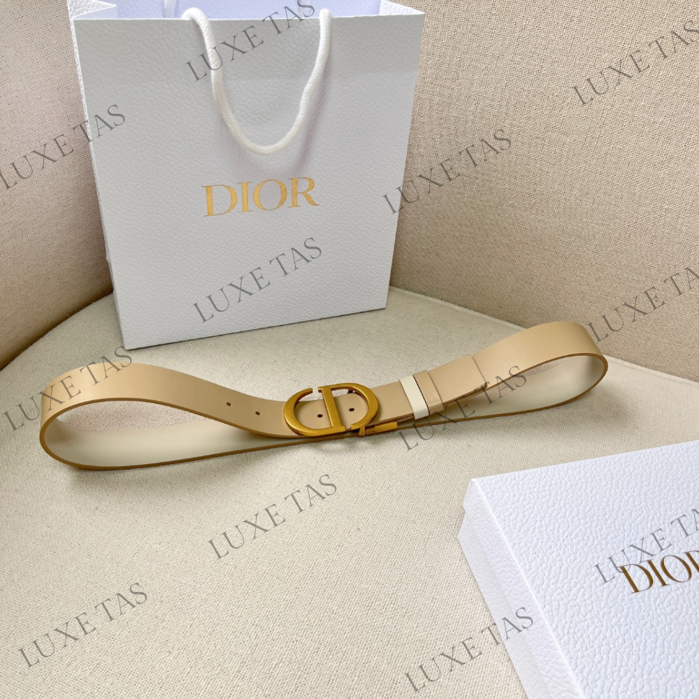 35mm Latte and Beige 30 Montaigne Reversible Belt