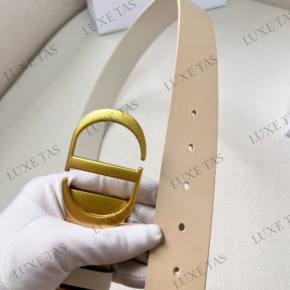35mm Latte and Beige 30 Montaigne Reversible Belt