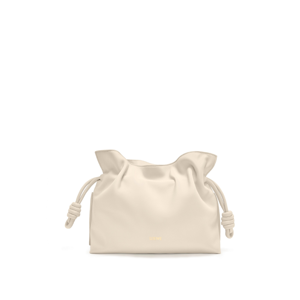 Angora Flamenco Clutch In Nappa Calfskin - Leather Crossbody Bag for Women