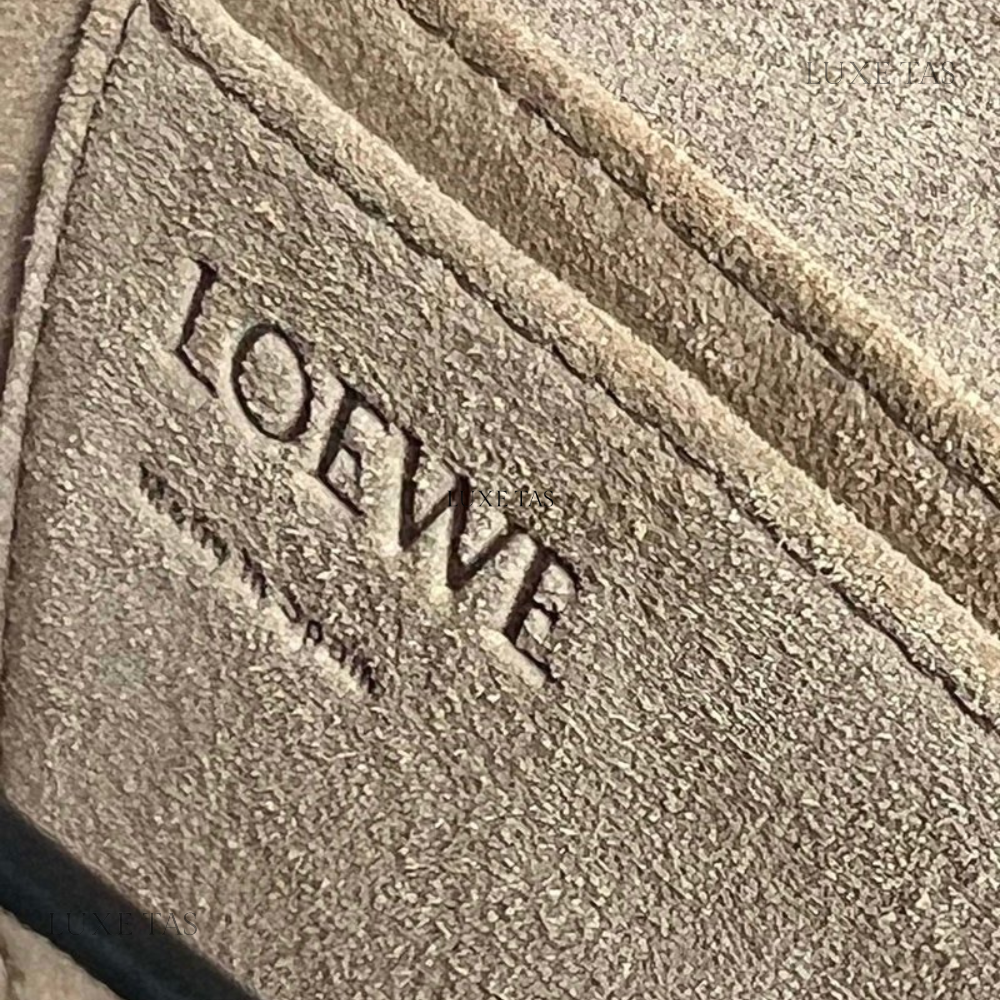 Herbstgrüne kleine Gate Bag aus weichem Kalbsleder und Jacquard-Leder-Umhängetasche für Herren
