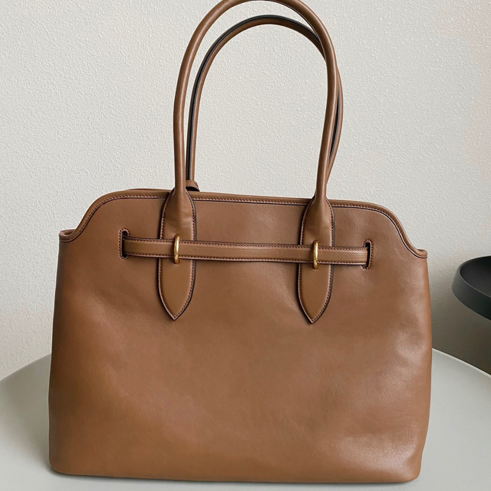 Aventure Nappa Leather Bag Oak Leather Tote Bag for Women