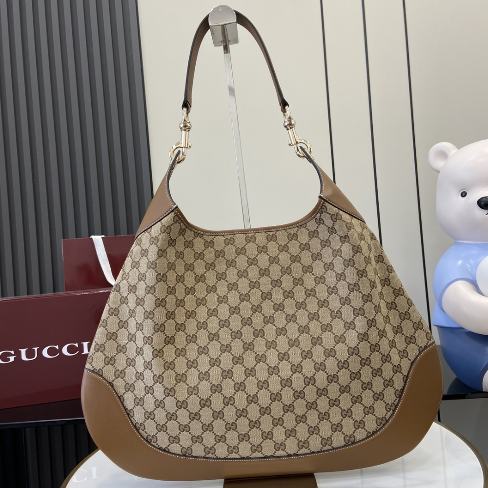 B Medium Shoulder Bag Beige And Dark Brown Leather Tote Bag for Women