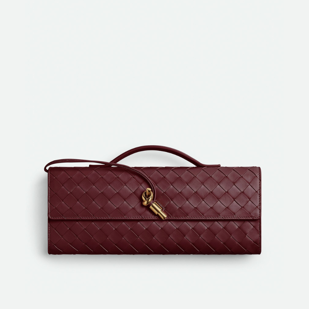 Barolo Long Clutch Andiamo With Handle - Designer Clutch for Women