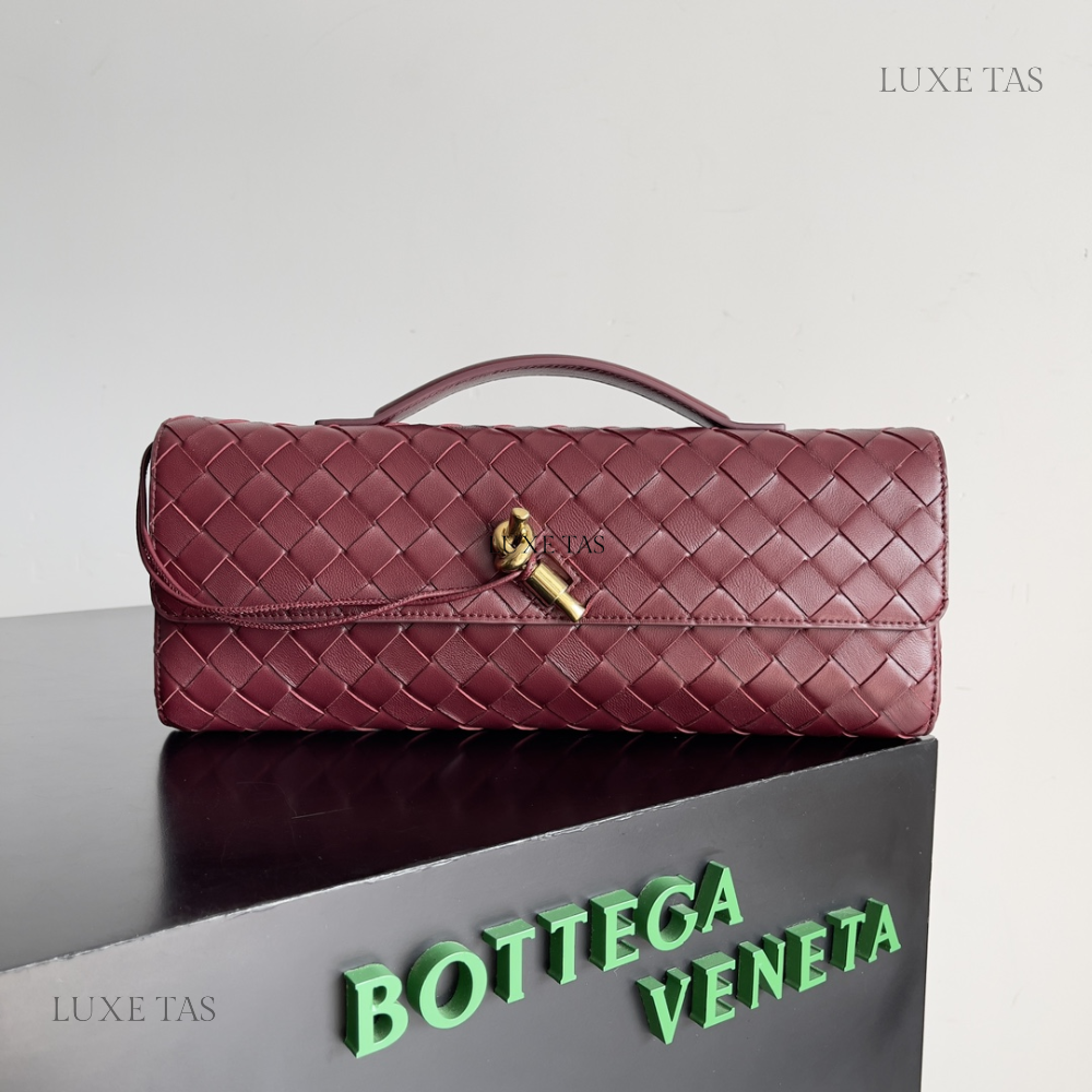 Barolo Long Clutch Andiamo With Handle - Designer Clutch for Women