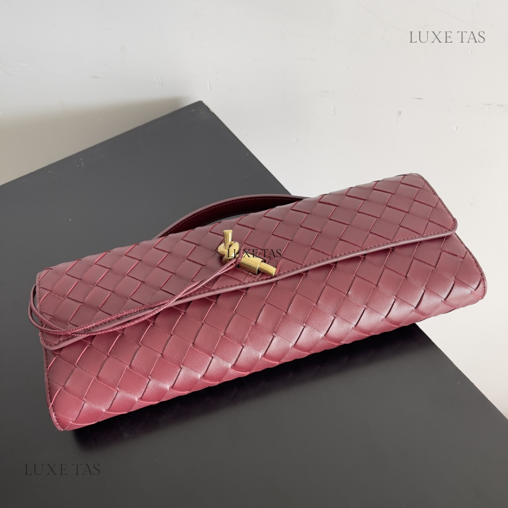 Barolo Long Clutch Andiamo With Handle - Designer Clutch for Women