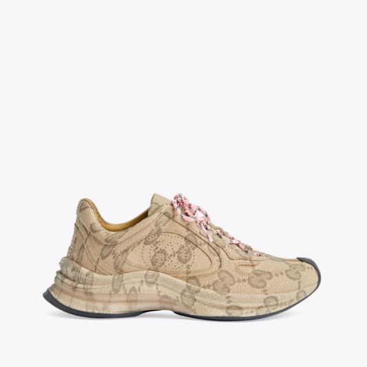 Beige & Ebony GG Run Sneaker