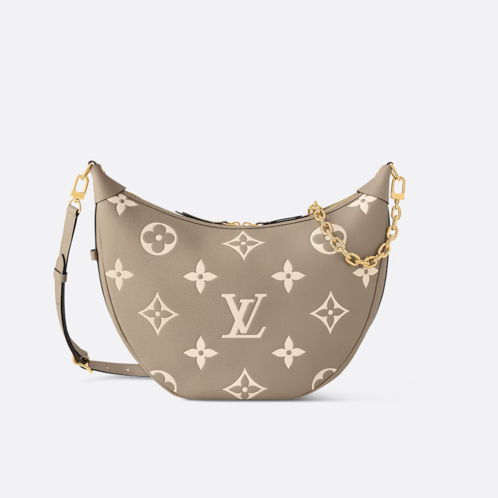 Bicolor Monogram Empreinte Leather Loop Hobo - Leather Tote Bag for Women