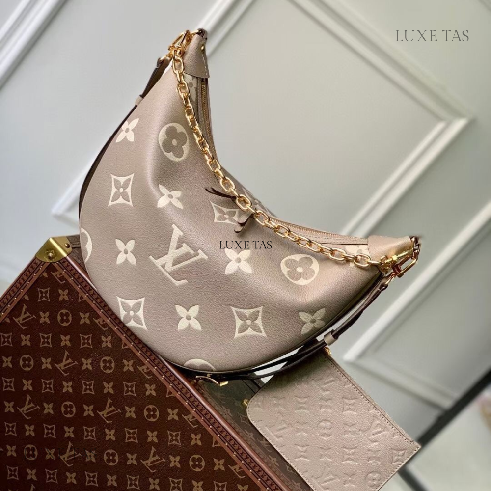 Bicolor Monogram Empreinte Leather Loop Hobo - Leather Tote Bag for Women