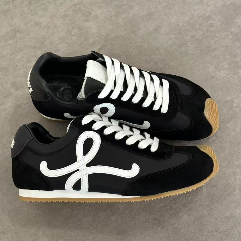 Black Ballet Runner 2.0 In Nylon And Calfskin Designer Sneakers for Men