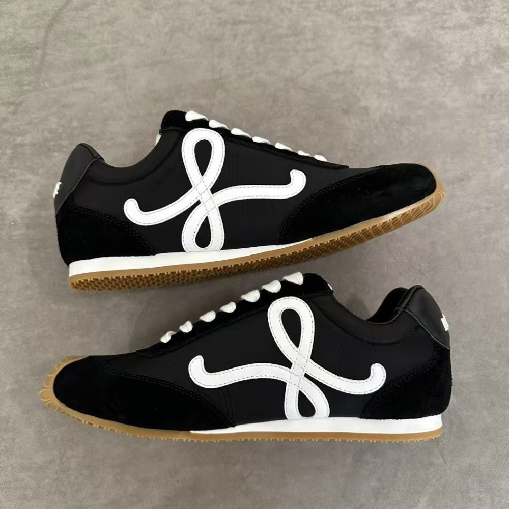 Black Ballet Runner 2.0 In Nylon And Calfskin Designer Sneakers for Men