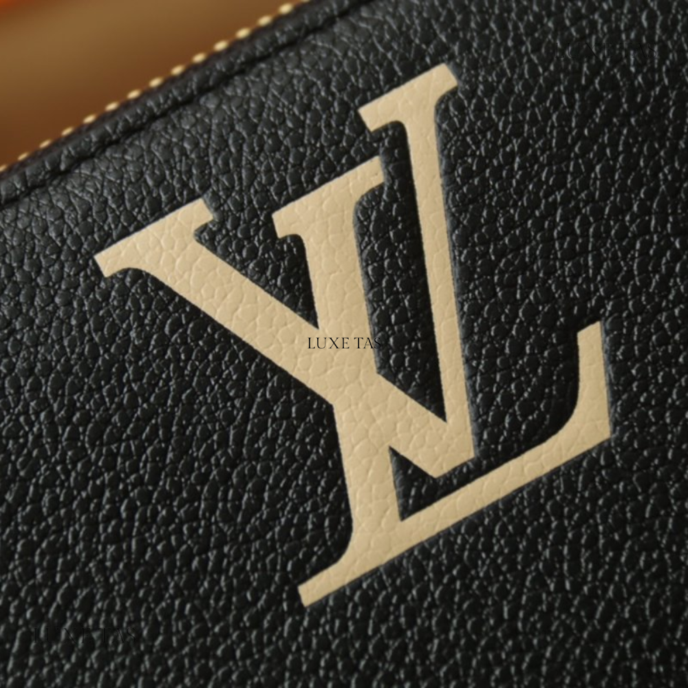 Black Beige Monogram Empreinte Leather Zippy Wallet - Leather Wallet for Women