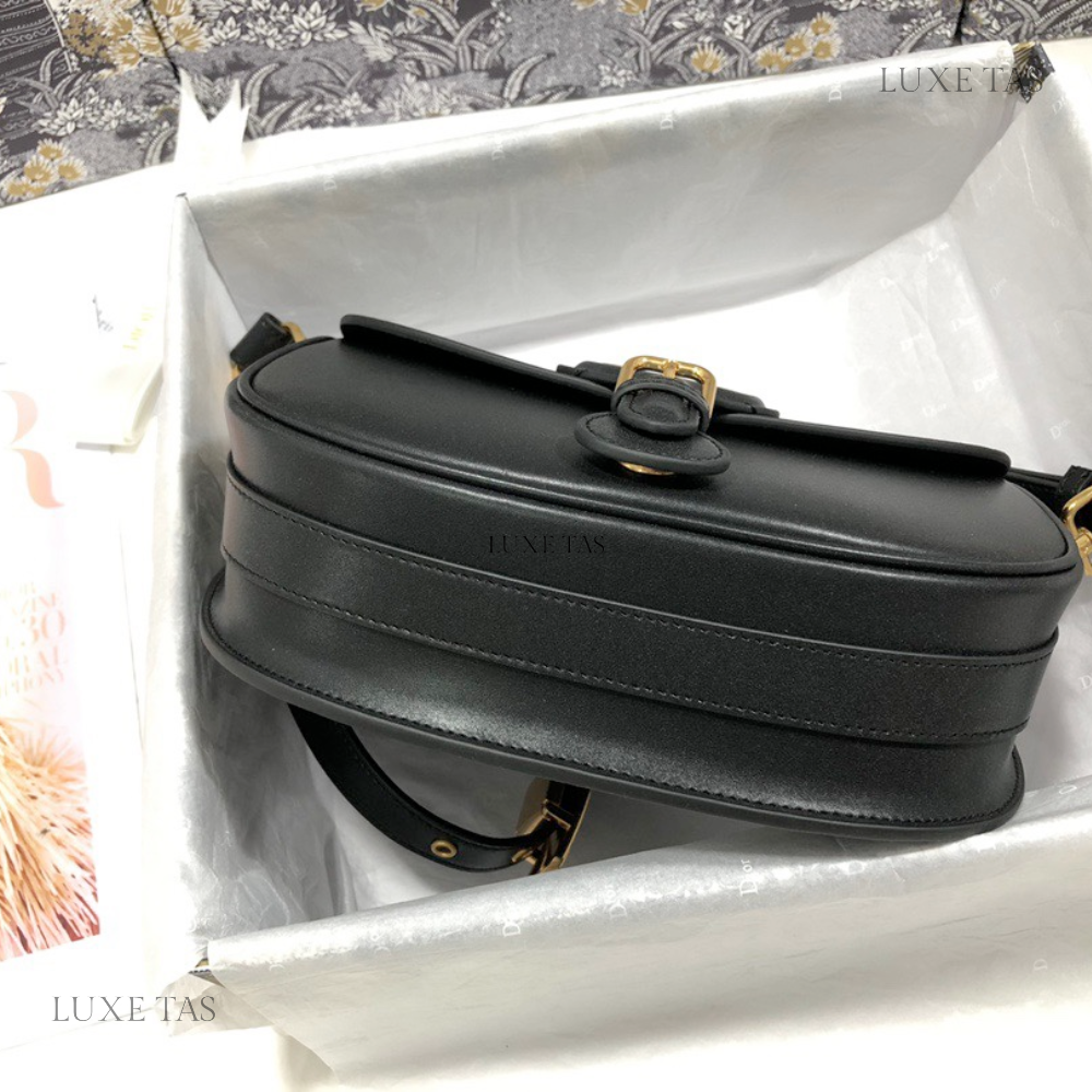 Black Box Calfskin Medium D Bobby Bag - Leather Crossbody Bag for Women