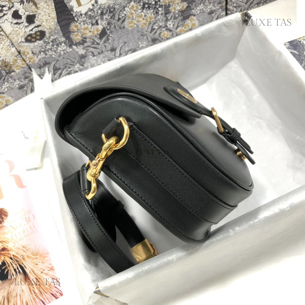 Black Box Calfskin Medium D Bobby Bag - Leather Crossbody Bag for Women