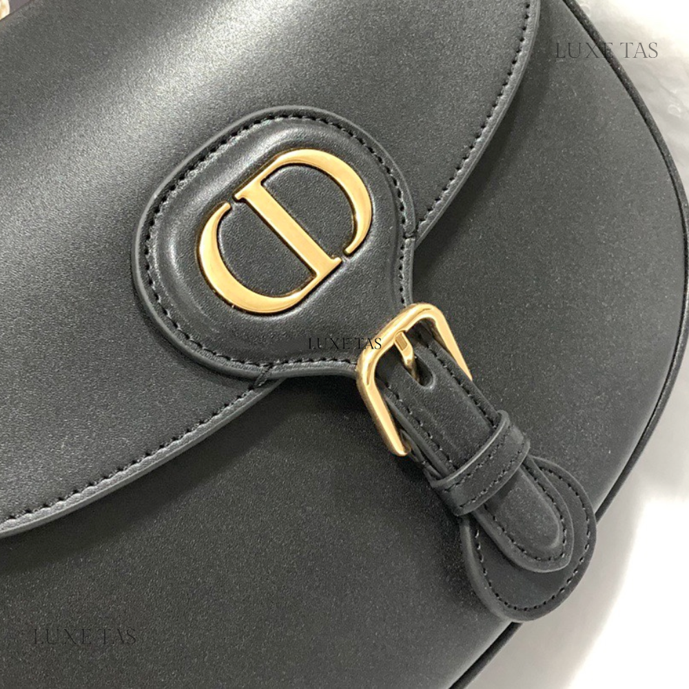 Black Box Calfskin Medium D Bobby Bag - Leather Crossbody Bag for Women