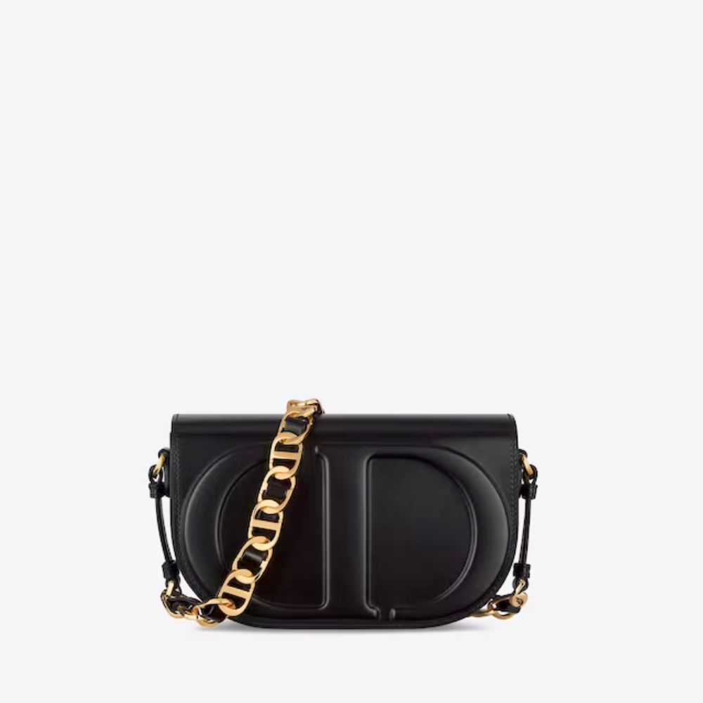 Black CD Signature Bag With Strap