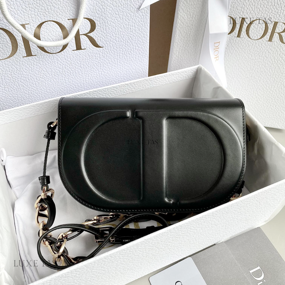 Black CD Signature Bag With Strap