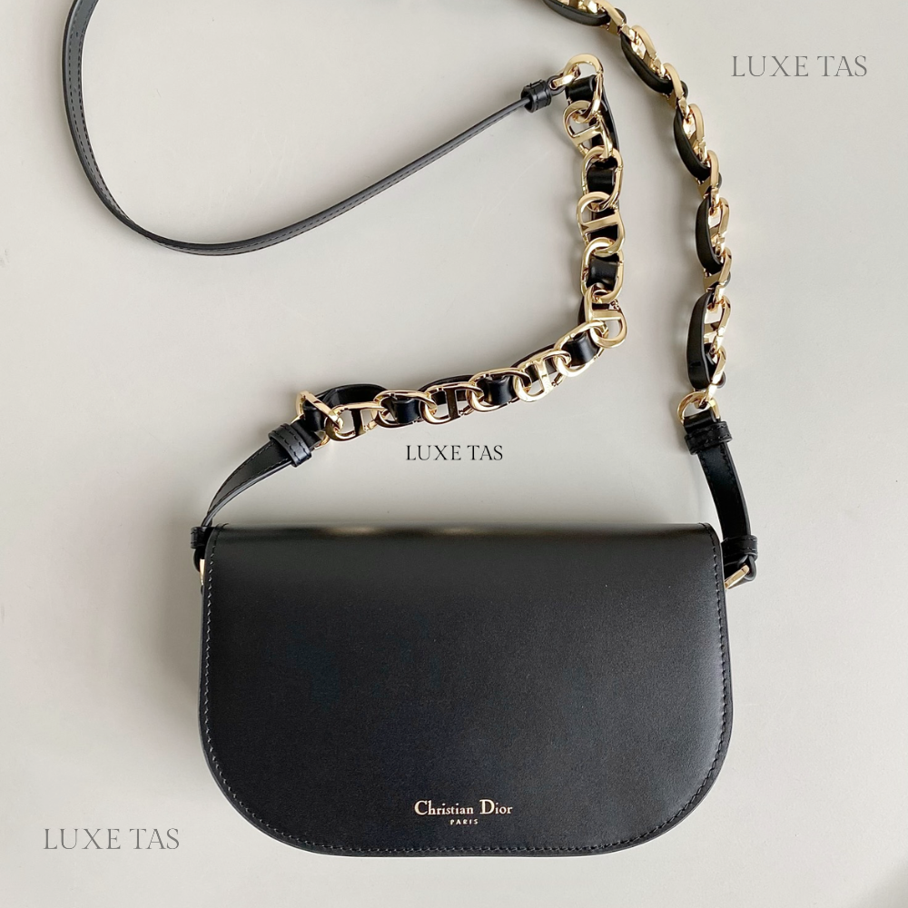 Black CD Signature Bag With Strap