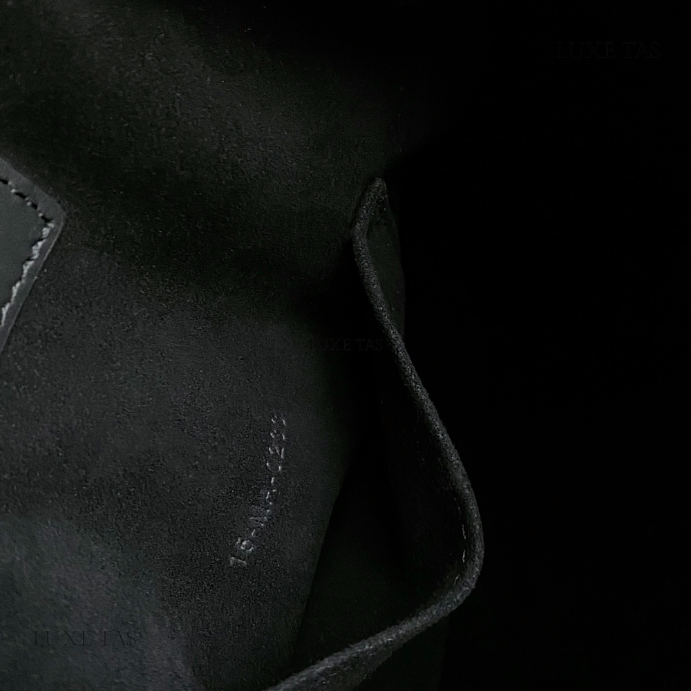 Black C*D-Embossed Calfskin Medium C'Est Dior Bag
