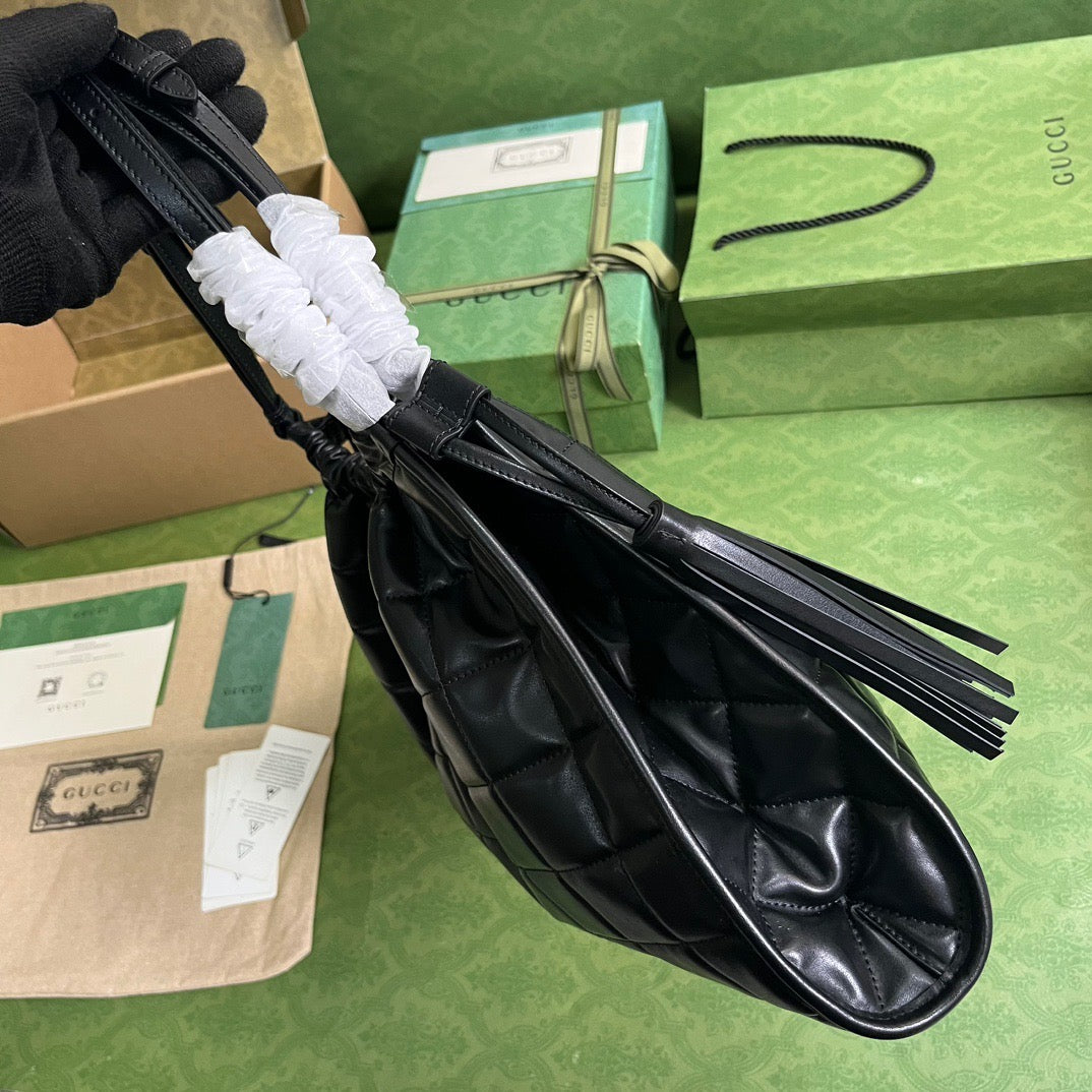 Black Deco Medium Tote Bag