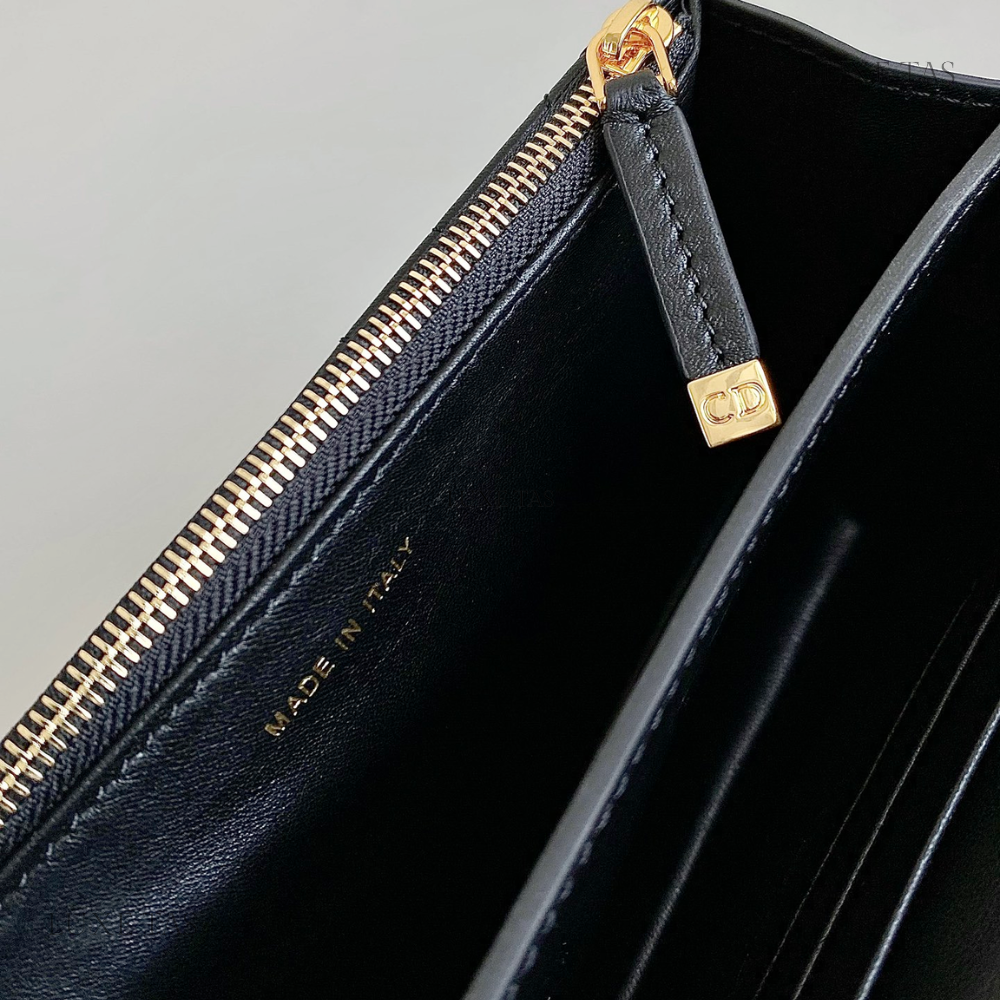 Black Macrocannage Lambskin Miss Caro Mini Bag