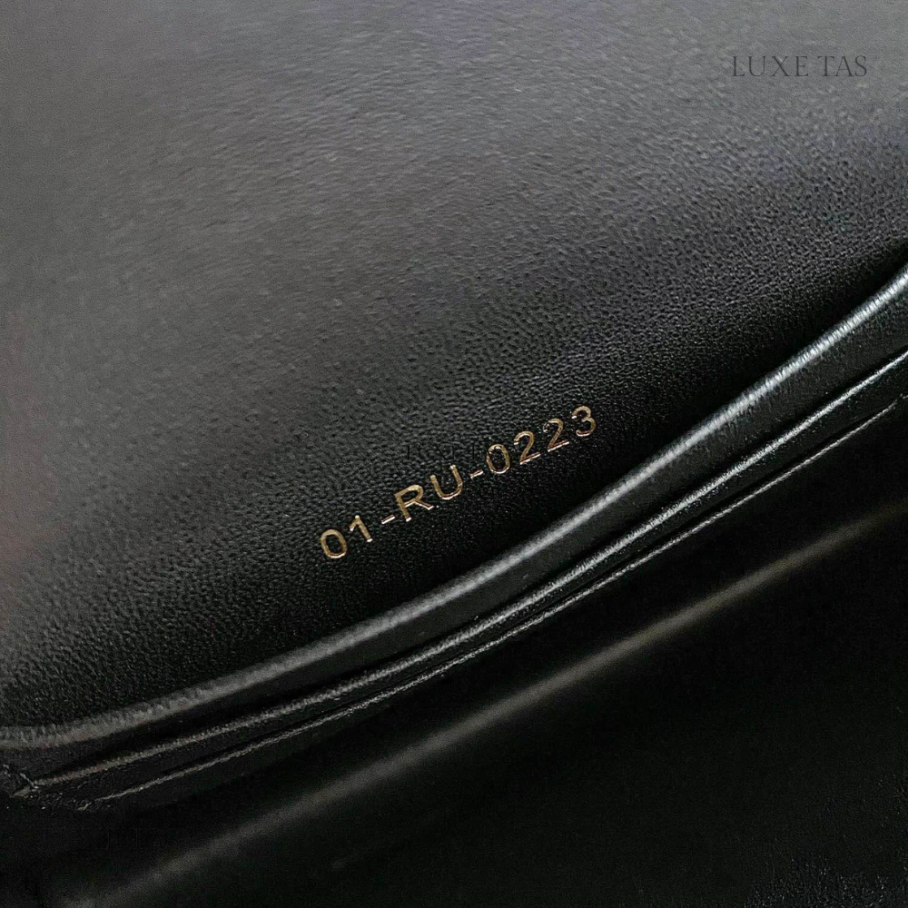 Black Macrocannage Lambskin Miss Caro Mini Bag