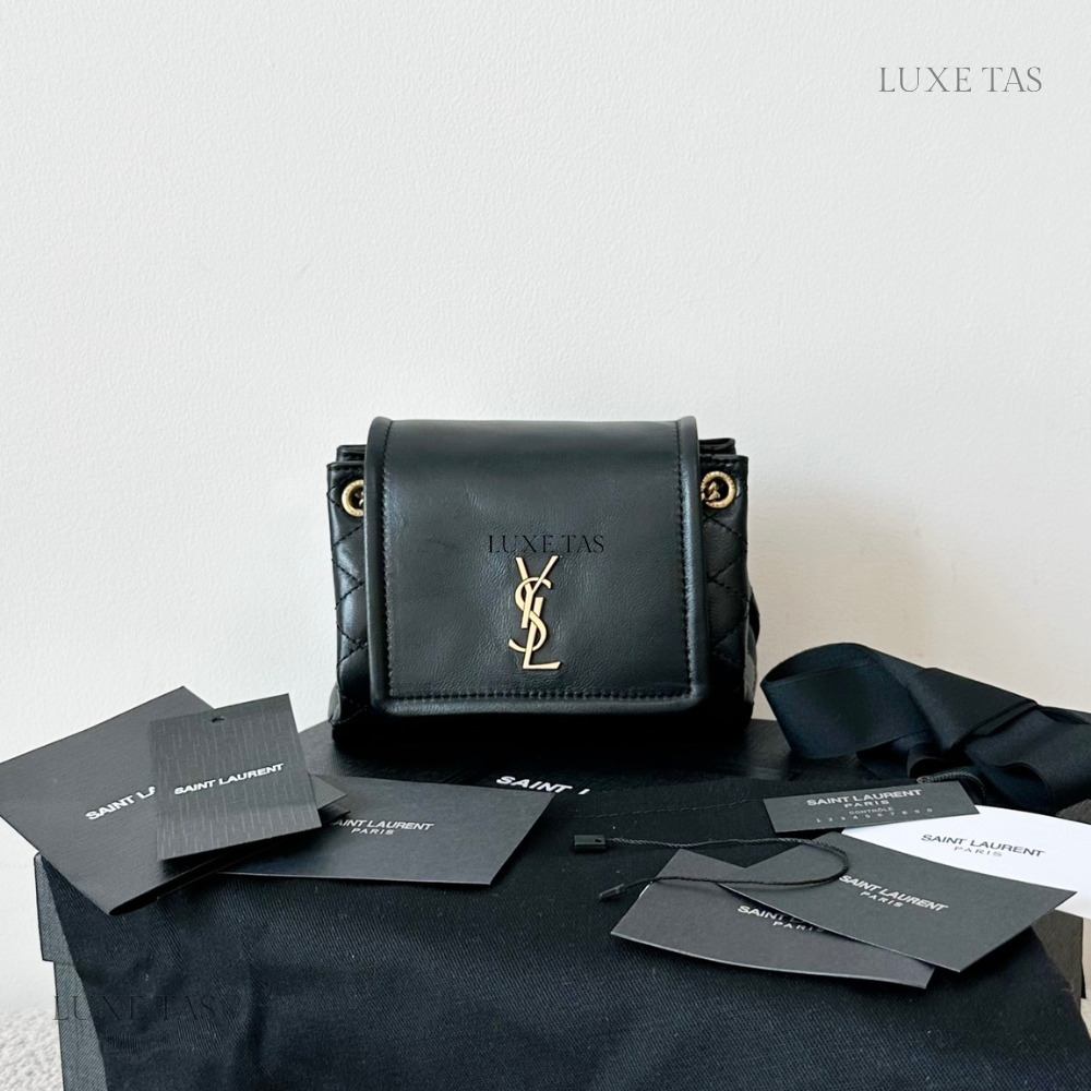 Black Mini Nolita In Lambskin - Leather Crossbody Bag for Women