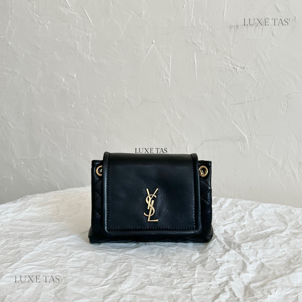 Black Mini Nolita In Lambskin - Leather Crossbody Bag for Women