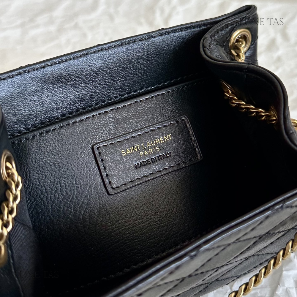 Black Mini Nolita In Lambskin - Leather Crossbody Bag for Women