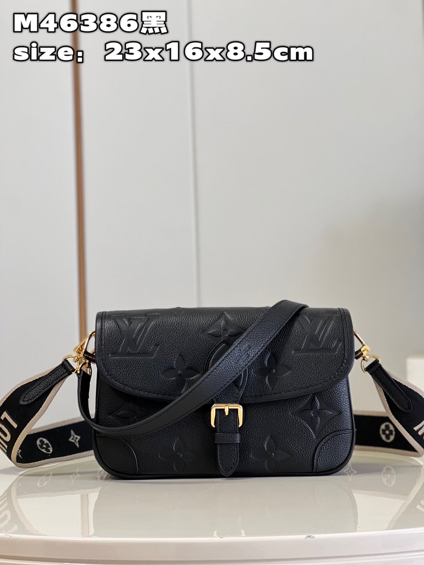 Black Monogram Empreinte Leather Diane