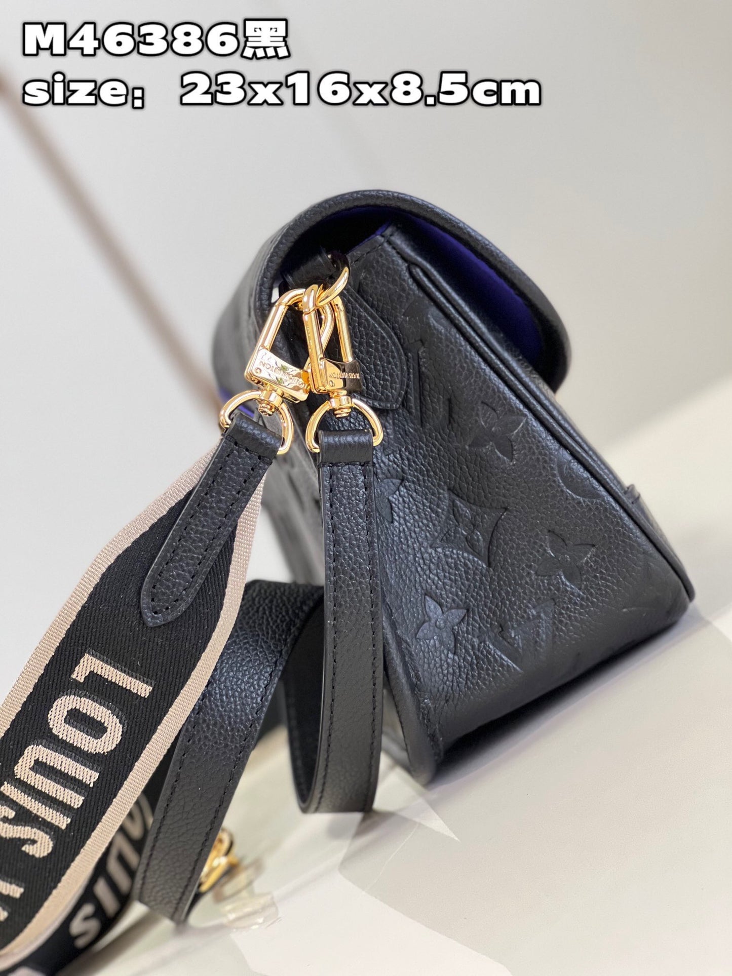 Black Monogram Empreinte Leather Diane