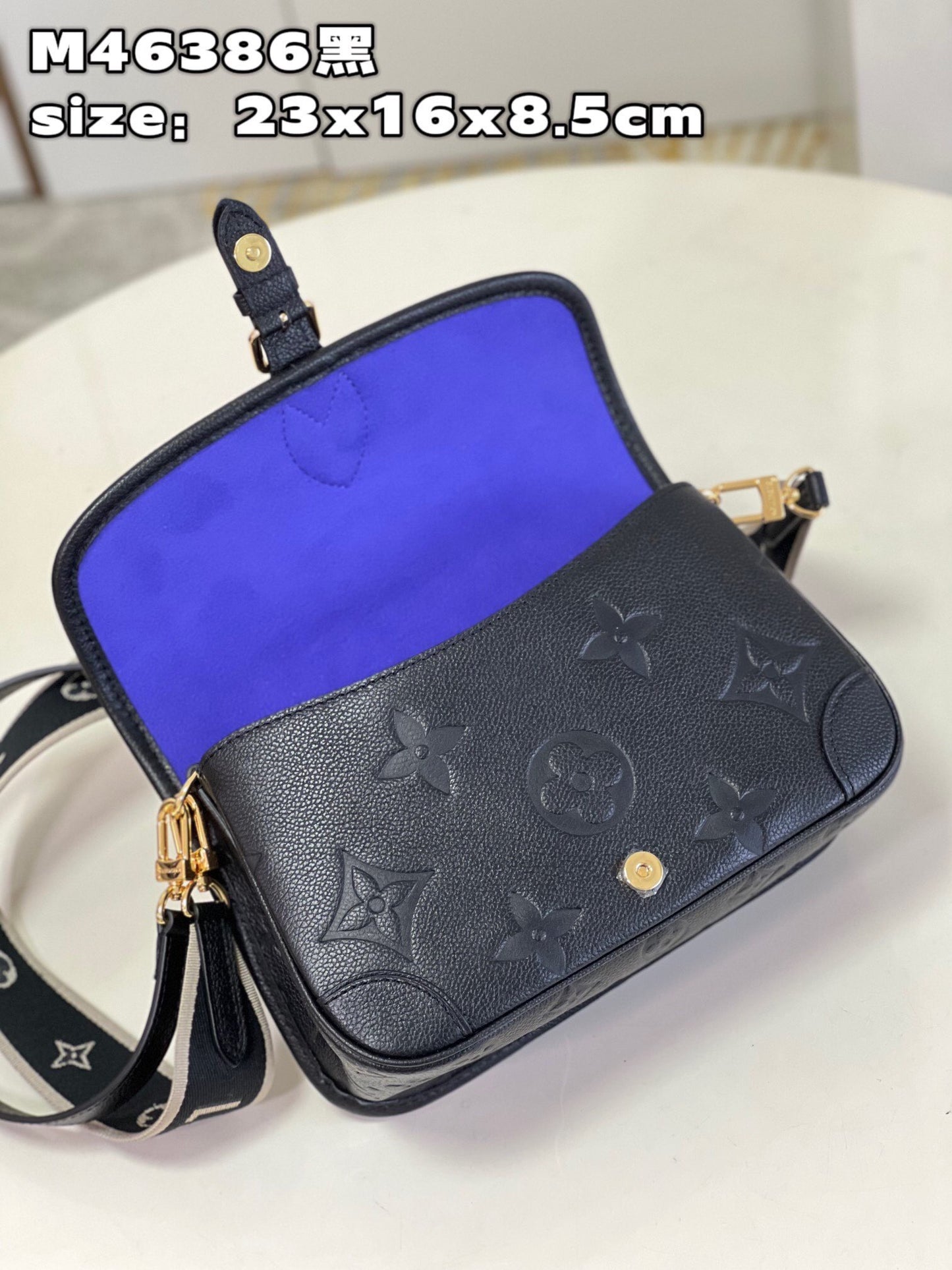 Black Monogram Empreinte Leather Diane