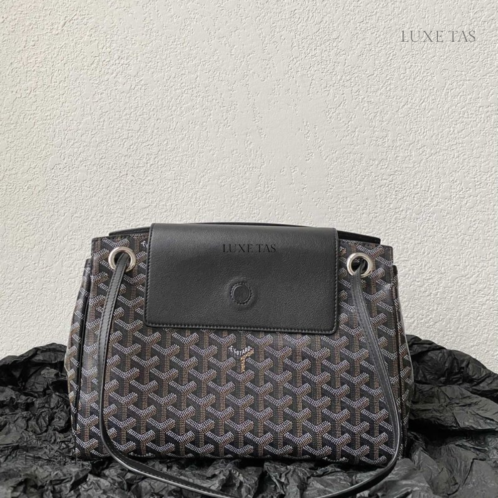 Black Rouette Souple Bag - Leather Shoulder Bag for Women