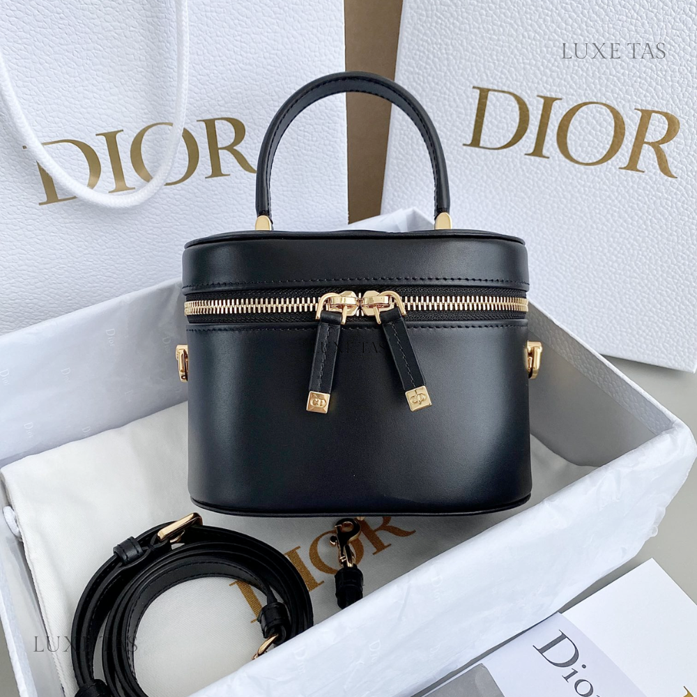 Black Small CD Signature Vanity Case