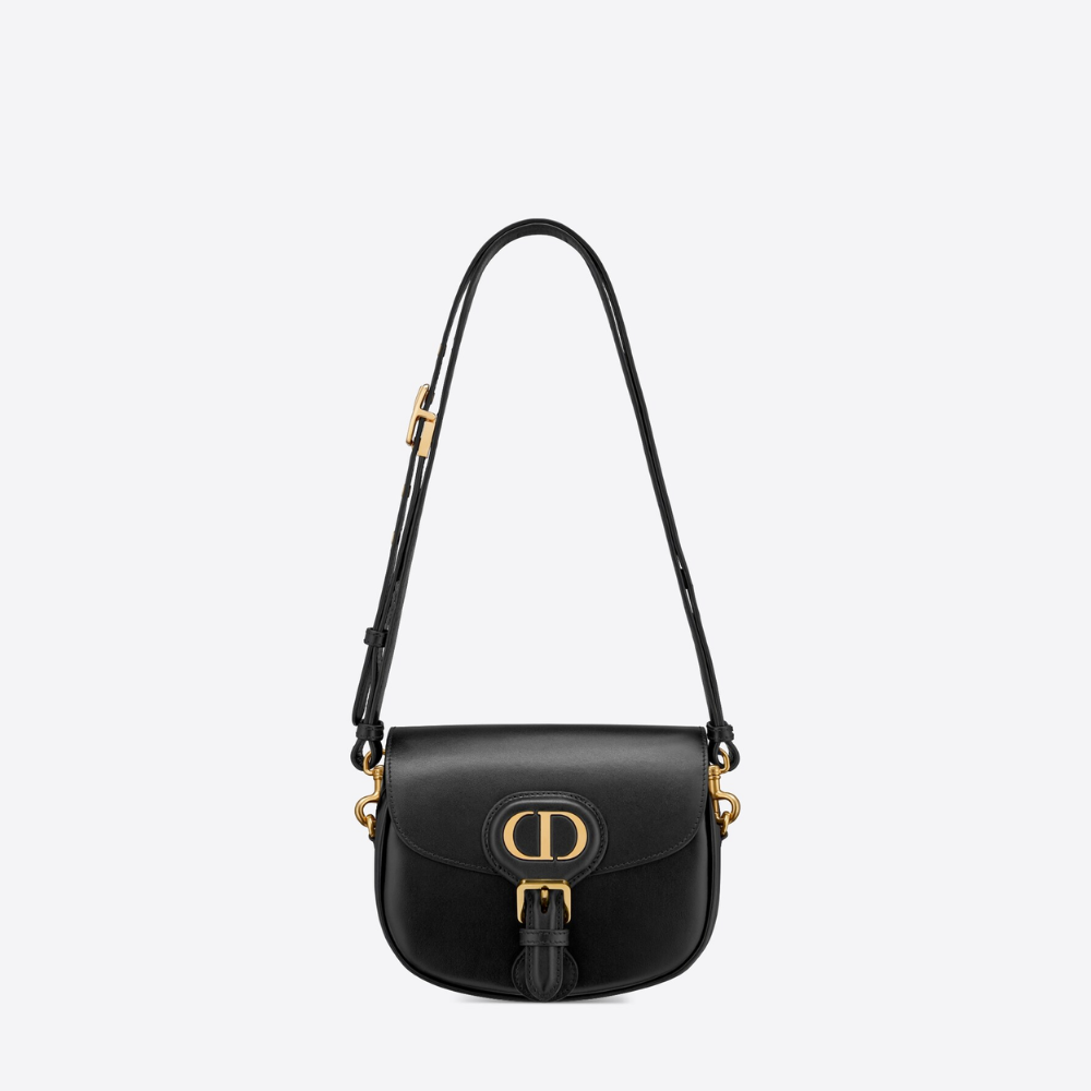 Black Small D*or Bobby Bag - Leather Crossbody Bag for Women