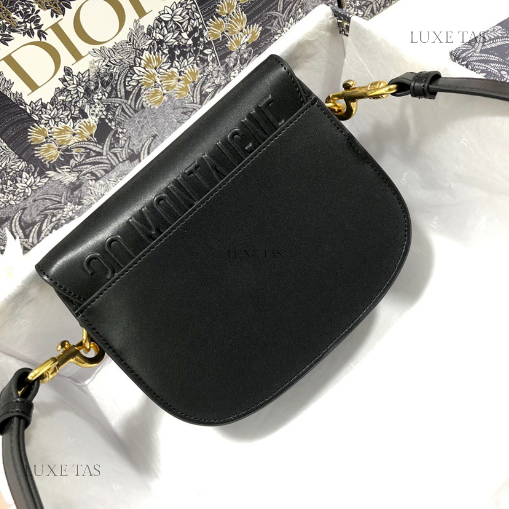 Black Small D*or Bobby Bag - Leather Crossbody Bag for Women