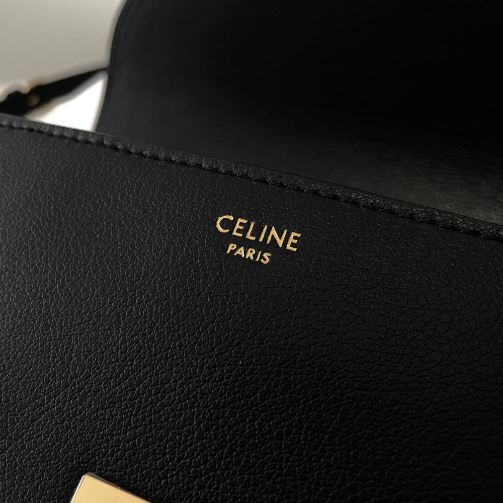 Black Teen Nino Bag In Supple Grained Calfskin Leather Handbag for Women