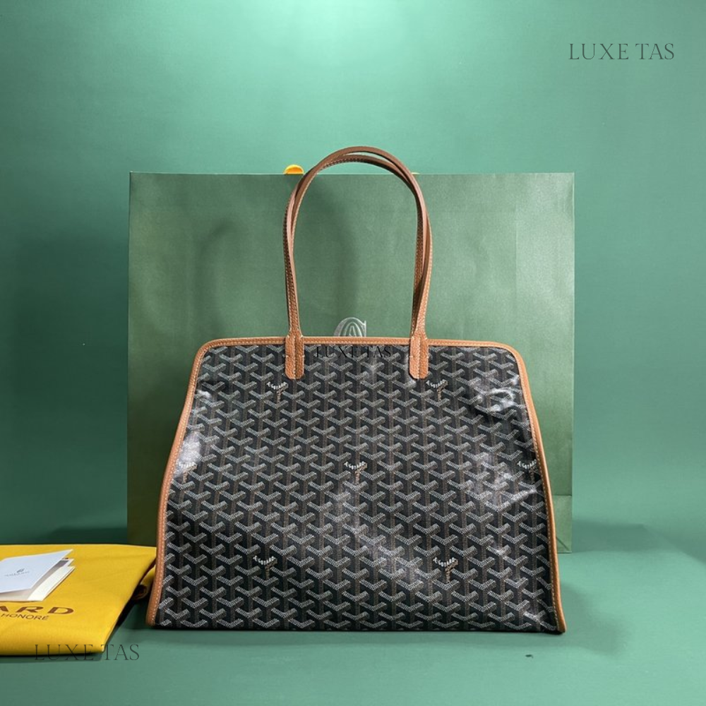 Black & Tan Hardy PM Bag - Leather Tote Bag for Women