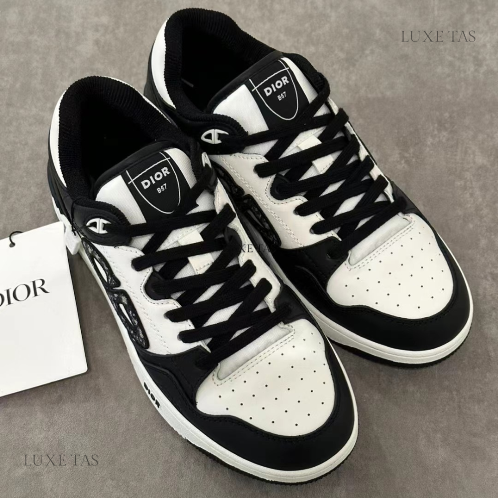 Black and White B57 Dribble Low-Top Sneaker Designer Sneakers for Men