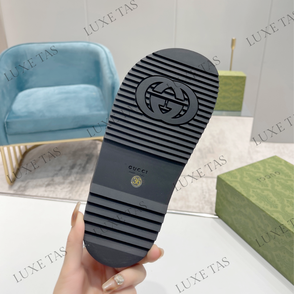 Black and White G Sandal