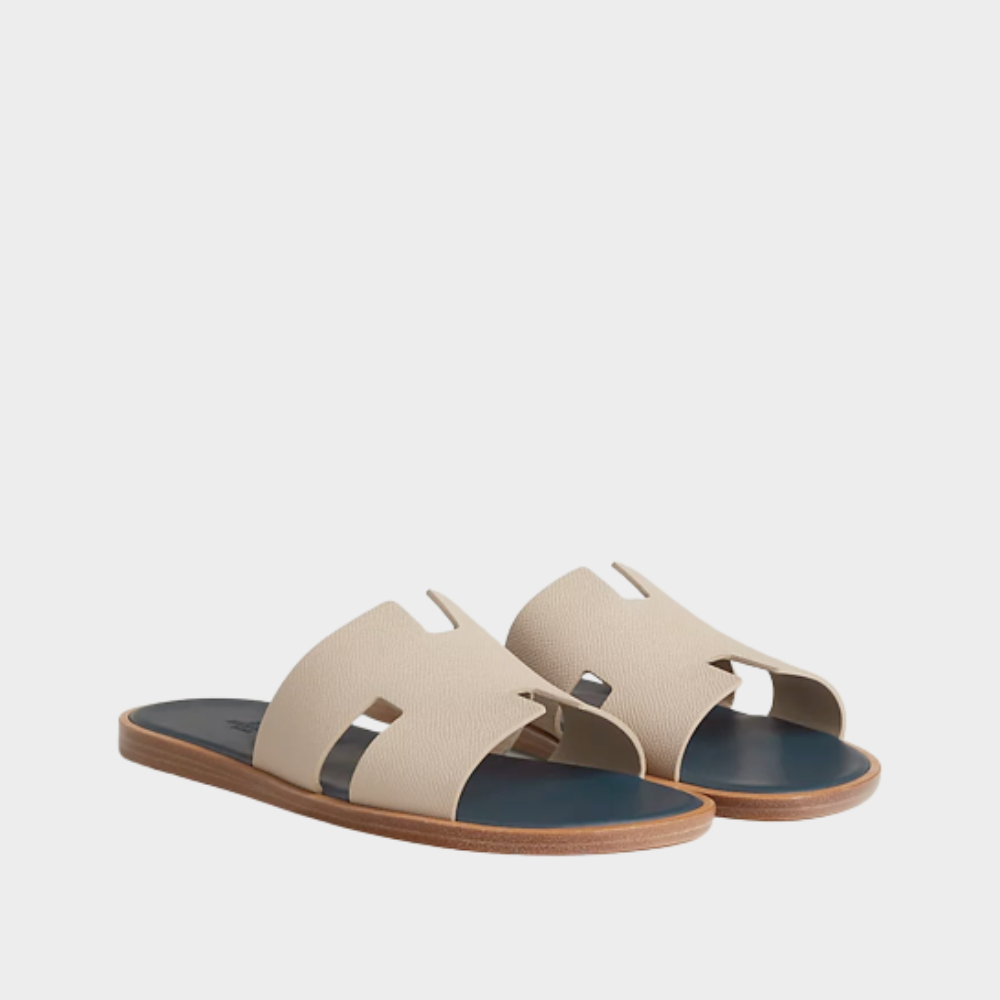Blanc Gomme / Bleu Céleste Izmir Sandal