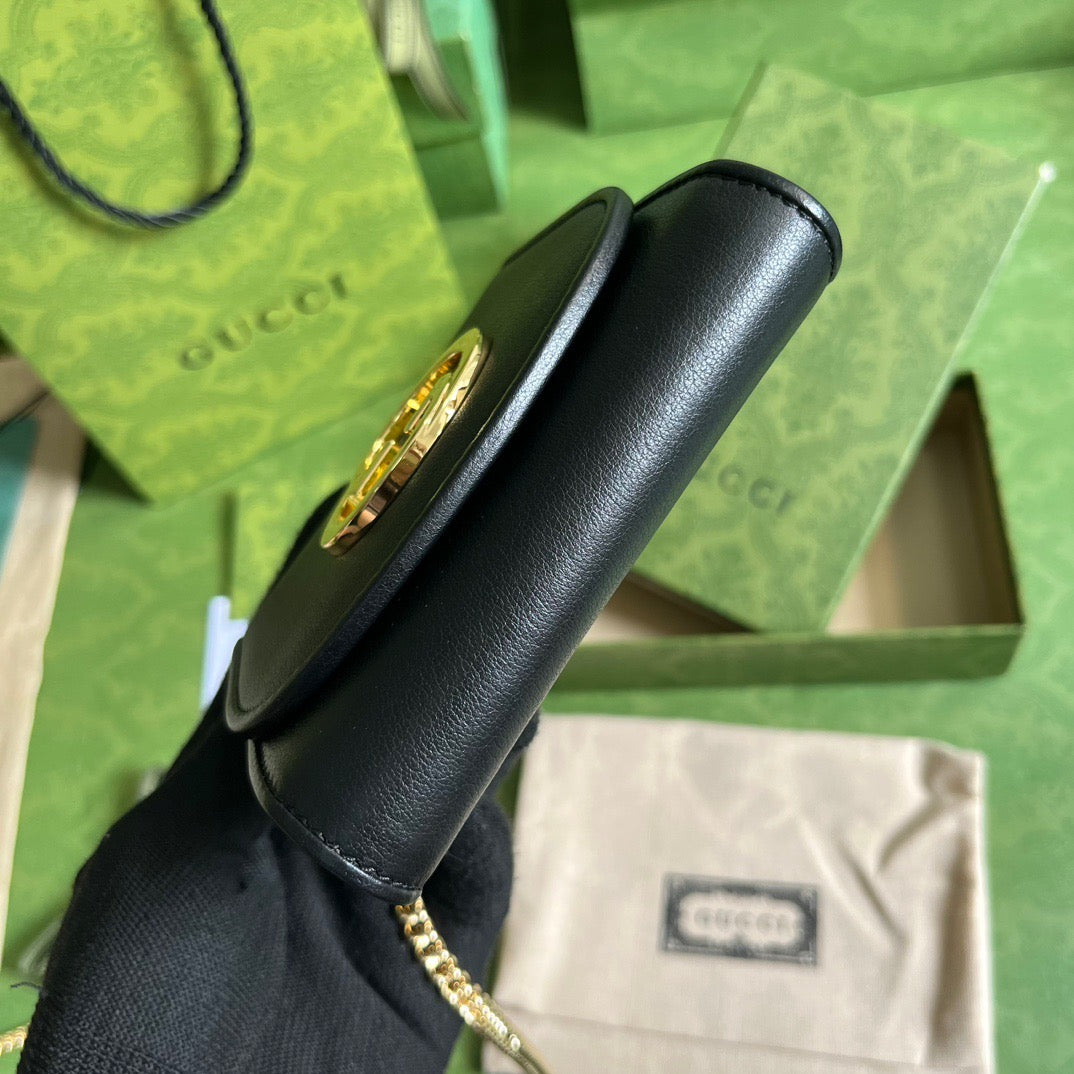 Blondie Medium Chain Wallet Black
