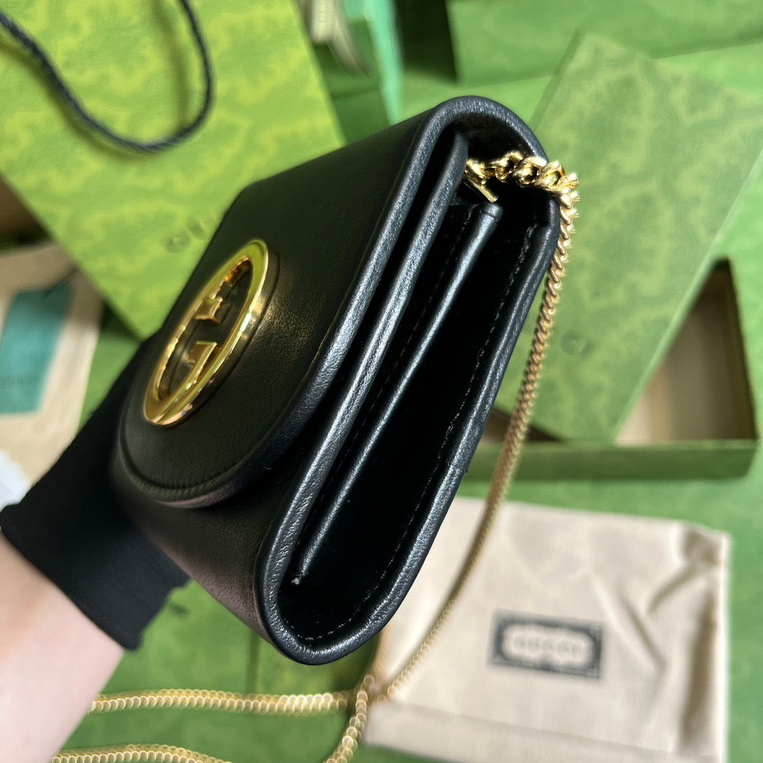 Blondie Medium Chain Wallet Black