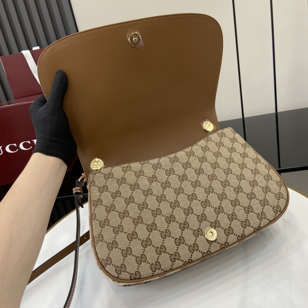 Blondie Medium Top Handle Bag Beige And Dark Brown Leather Handbag for Women