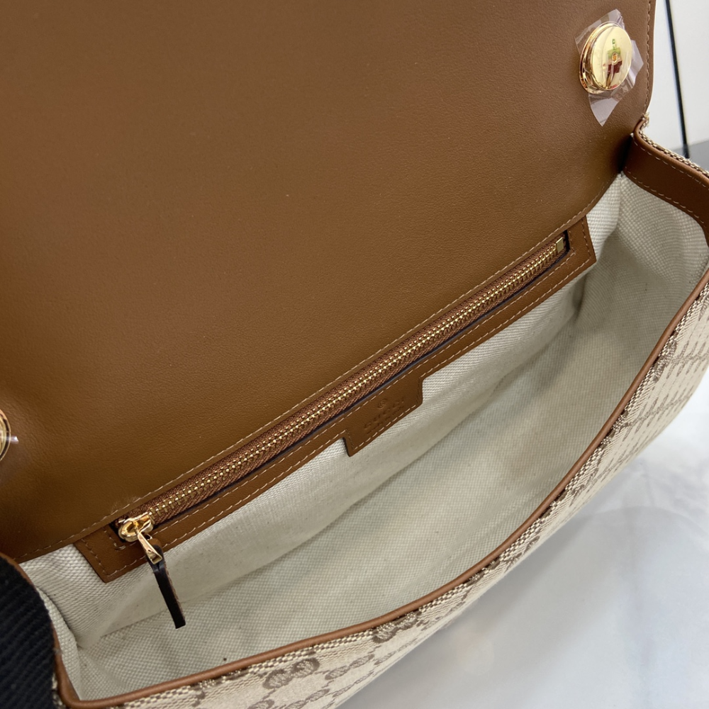 Blondie Medium Top Handle Bag Beige And Dark Brown Leather Handbag for Women